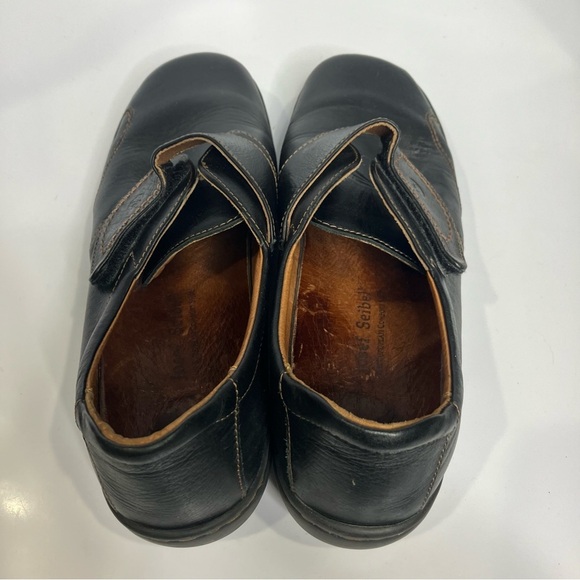 Josef Seibel black leather shoes women’s size 42 / 11 boho minimalist casual - Picture 6 of 9